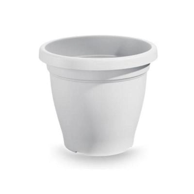 VASO 'VERONA' Ø cm 20x16,5h - colore bianco