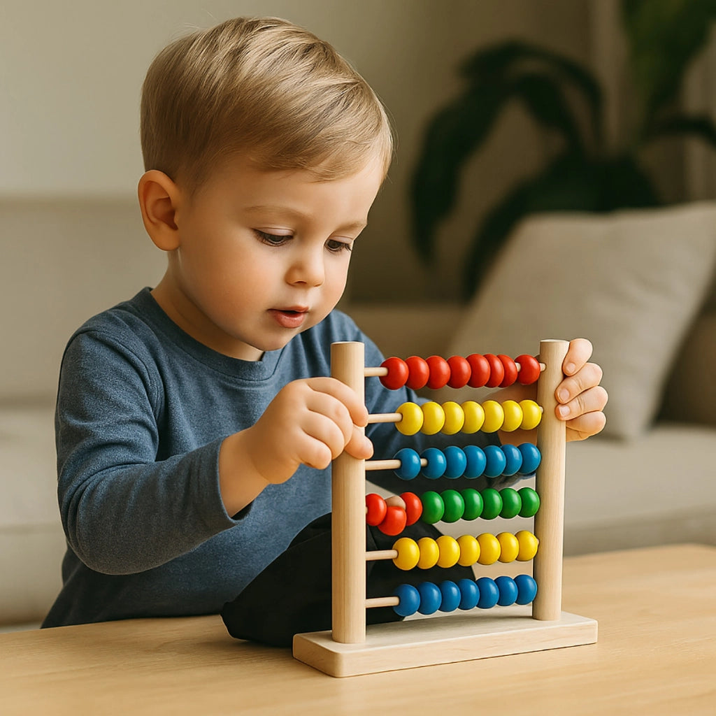 ABACO GIOCO EDUCATIVO LEGNO PER BAMBINI CALCOLI MATEMATICI APPRENDIMENTO 07948A