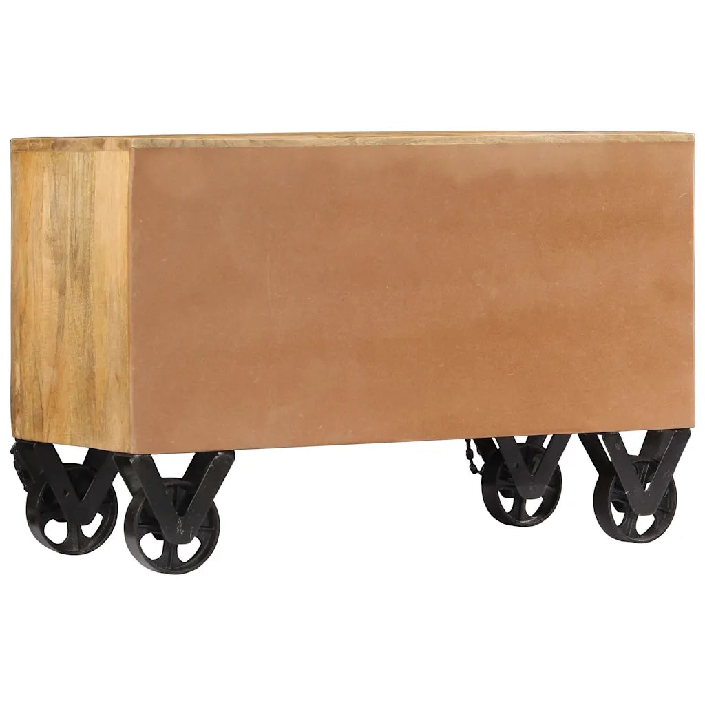 Scarpiera 86x35x55 cm in Legno Massello di Mango 247658