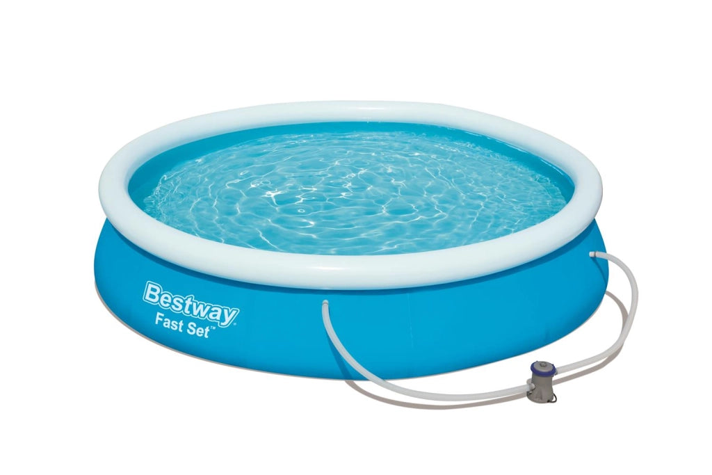 PISCINA GONFIABILE 366 X 76 CM FUORI TERRA CON POMPA FILTRO E TELO DI COPERTURA