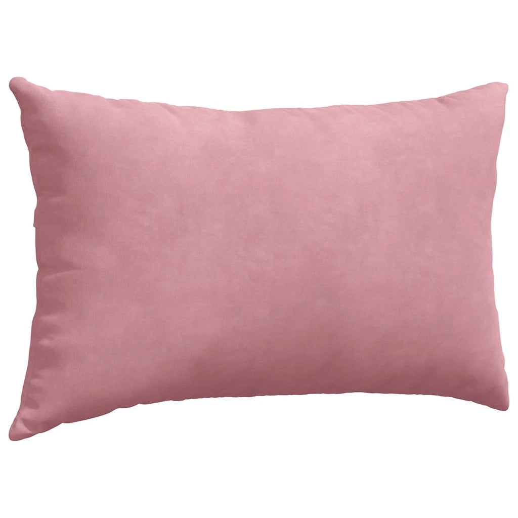 Cuscini da Divano 2 pz-Set di 2 Cuscini per Sofa Rosa 50 x 30 cm Tessuto in Cords