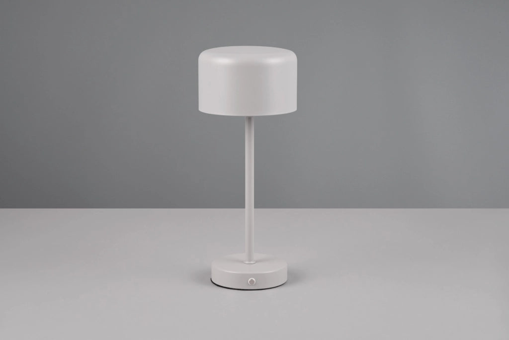 Lampada da tavolo ricaricabile grigia touch LED Jeff RL