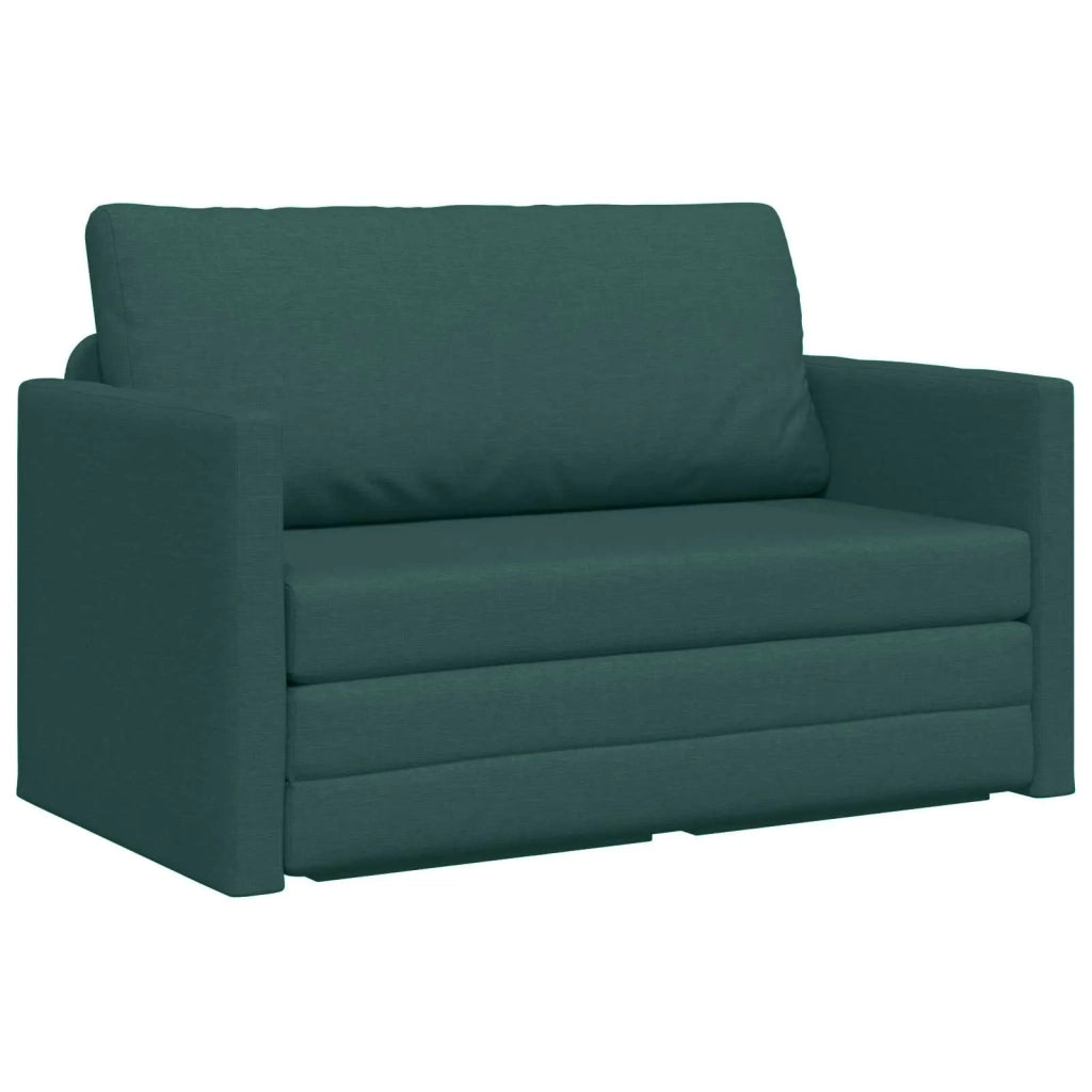 Divano letto | Sof¨¤ letto | Letto singolo 110cm Verde Scuro Tessuto