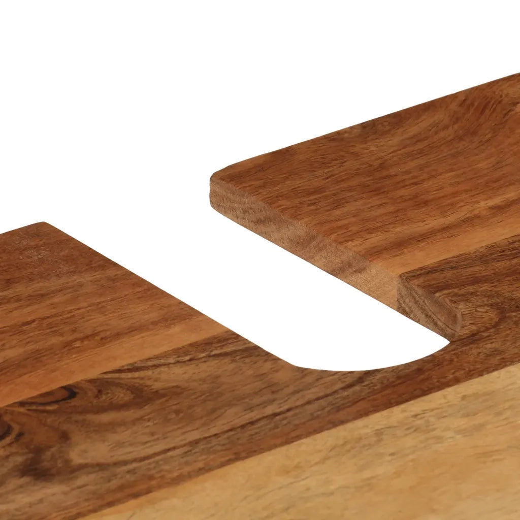 Mobile da Bagno | Armadio da bagno 55x35x60 cm in Legno Massello di Acacia e Ferro