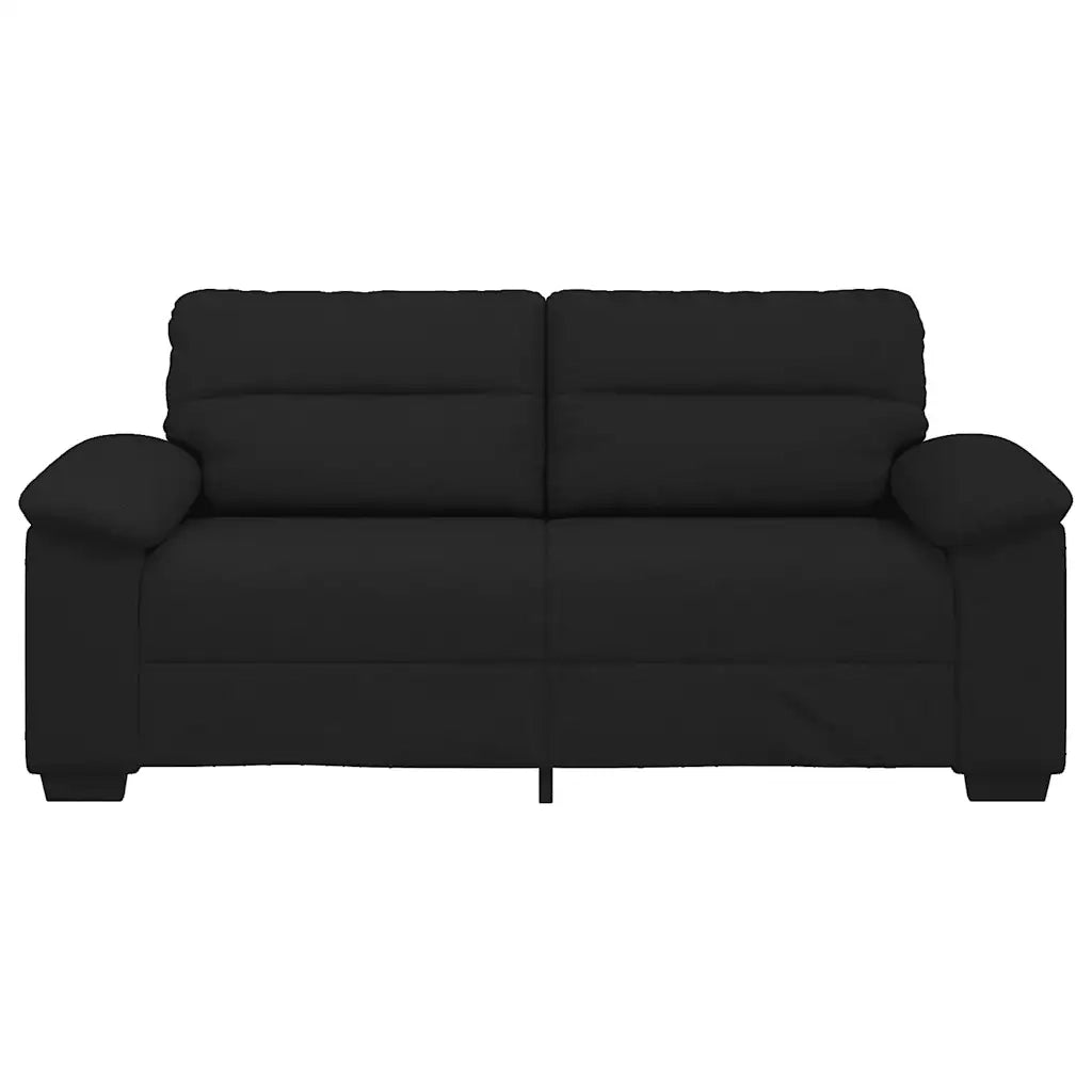 Divano a 2 Posti Nero 180x81x84 cm in Tessuto 4105309