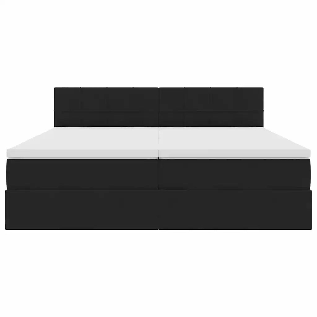 Letto con Contenitore con materasso Nero 90 x 200 cm 3370975