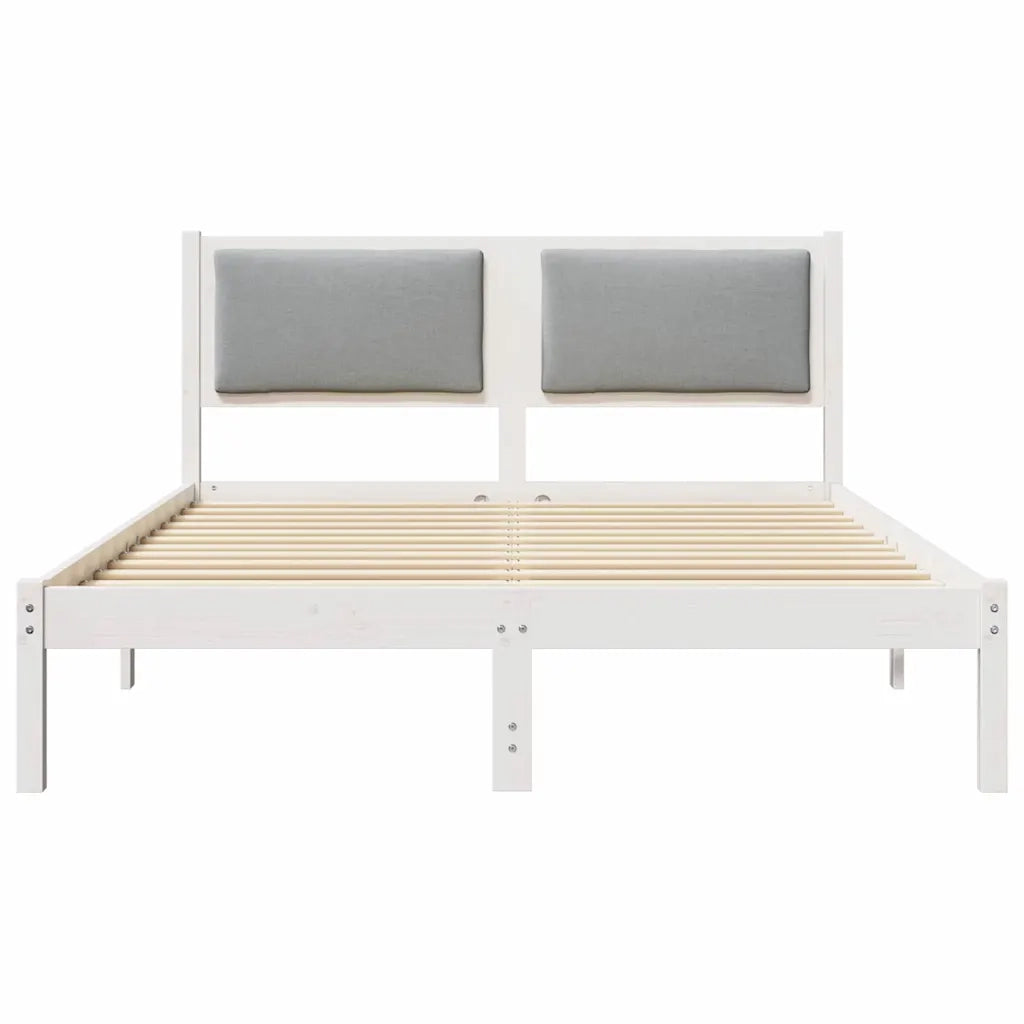 Struttura del letto-Giroletto Grigio chiaro 160 x 200 cm Pino massello 784080