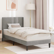 Struttura del letto-Giroletto Grigio Chiaro 80 x 200 cm Velluto 770840