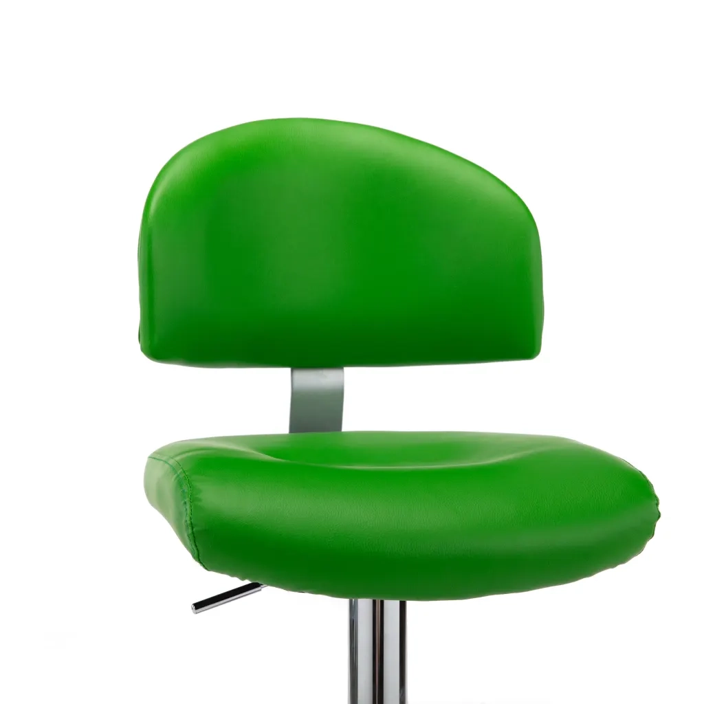 Sgabello da Bar Verde in Similpelle 249655