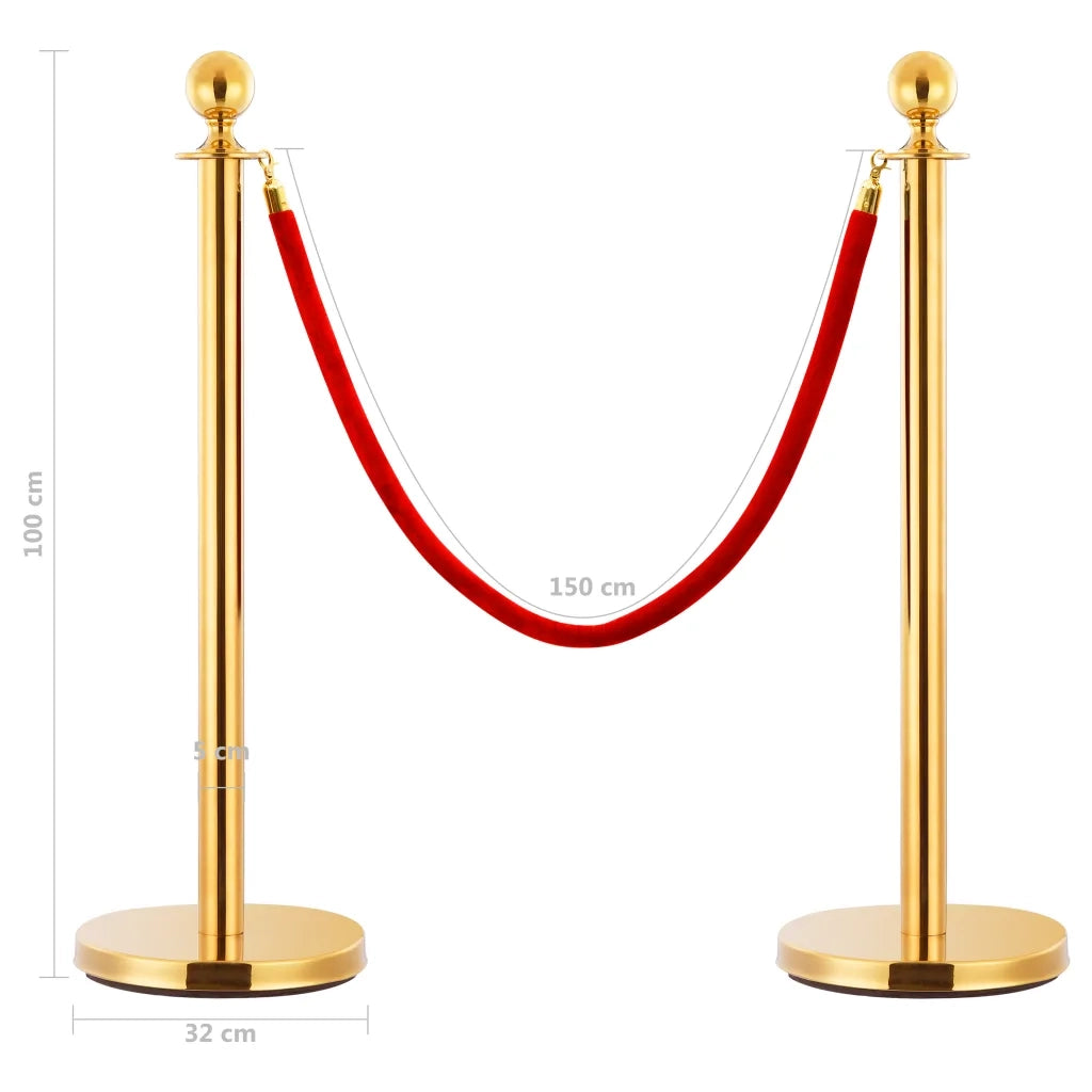 Set Transenne Separacode VIP 3 pz in Acciaio Inox Oro 145730