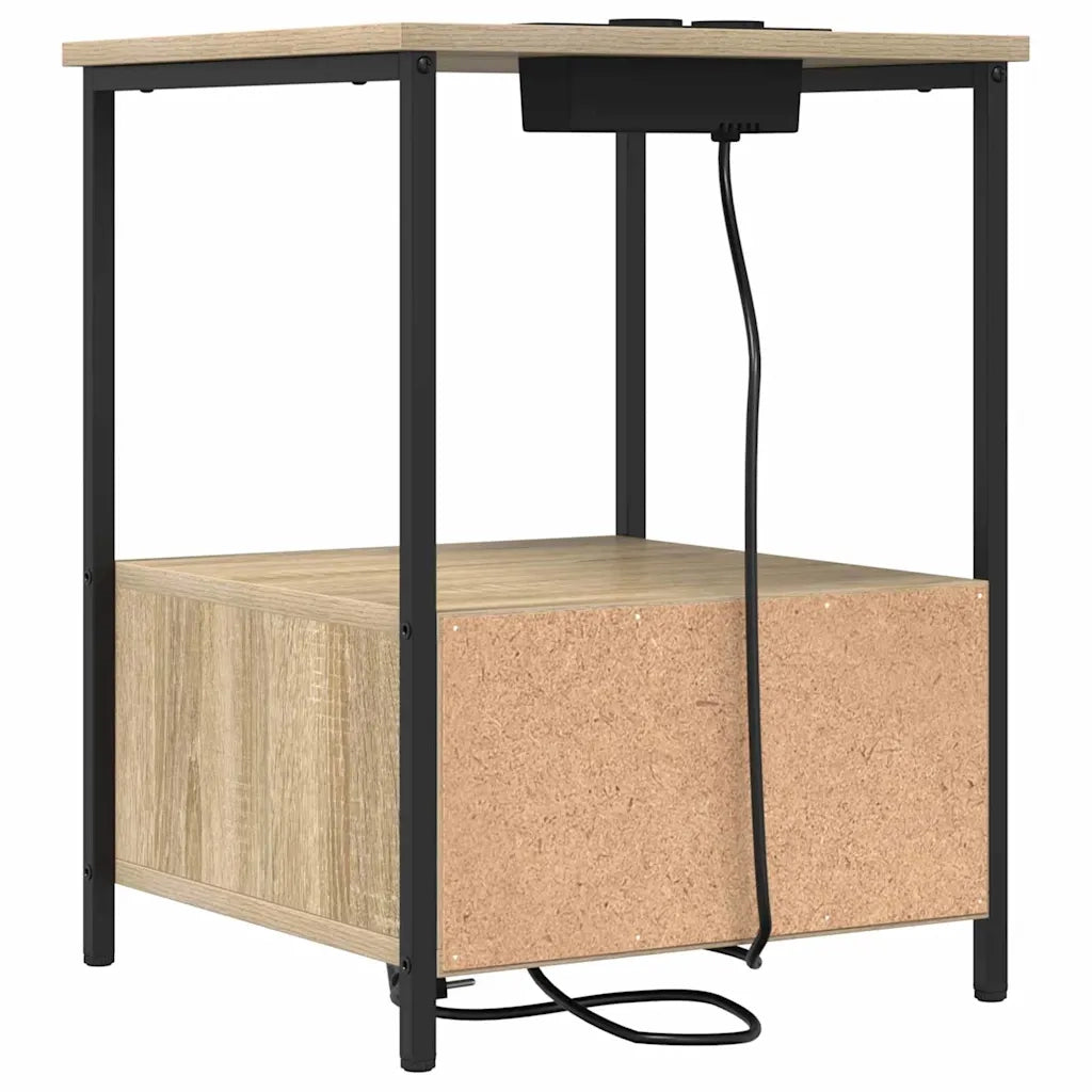 Comodino | Armadio da Notte | Mobiletto da notte con cassetto Rovere Sonoma 42 x 41 x 56 cm