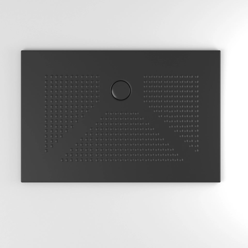 Piatto doccia ceramica nero opaco 100x80