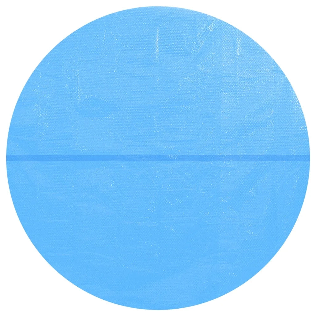 Pellicola Galleggiante Solare PE Rotonda 381 cm per Piscina Blu 90345