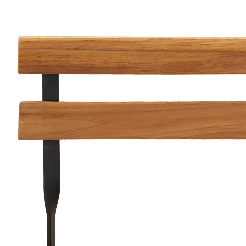 Sedie Pieghevoli da Bistrò 2 pz Legno Massello Teak e Acciaio 319979