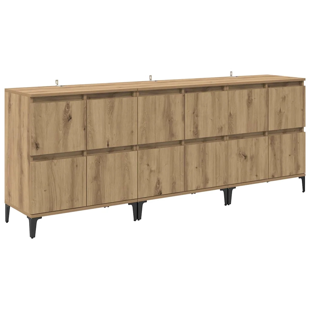 Credenza | Sideboards 3 pcs Rovere artigianale 60 x 35 x 70 cm