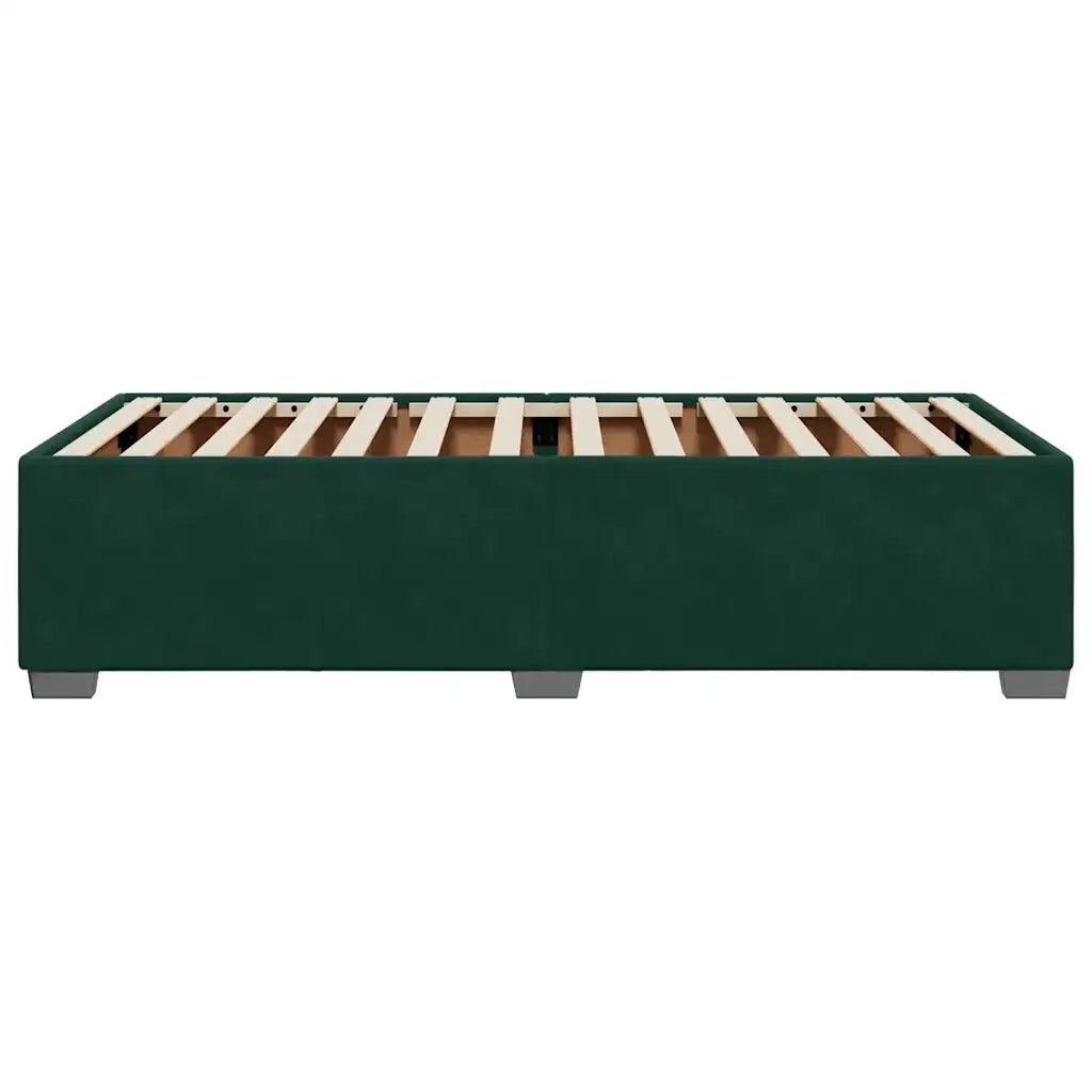 Giroletto senza Materasso Verde Scuro 90x190 cm in Velluto 3284604