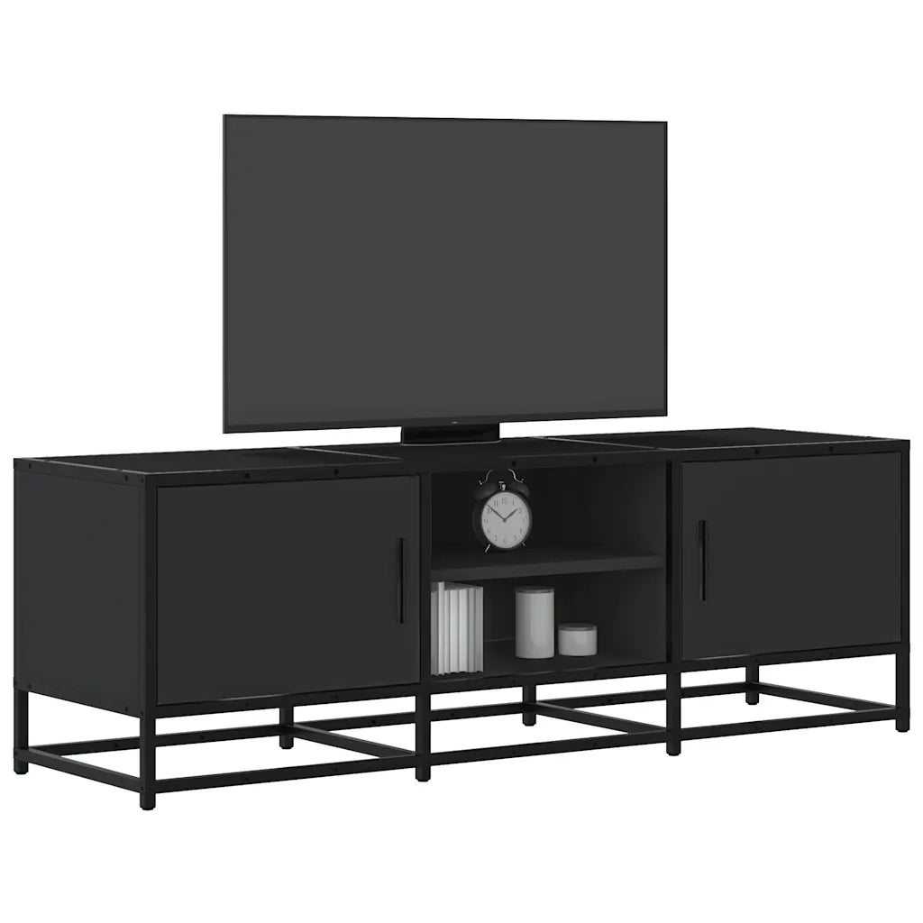 Mobile TV | Armadietto TV | Mobile Porta TV Nero 120x35x41 cm in Truciolato e Metallo