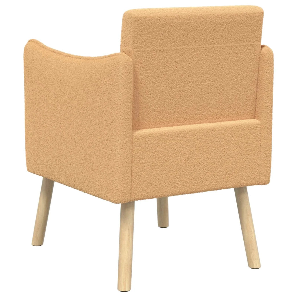 Sedia d'accento Beige Bouclé 42044828