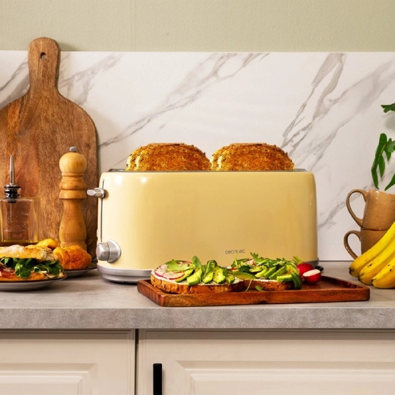 CECOTEC 03233 - Tostapane verticale Toast&Taste 1600 Retro Double Beige