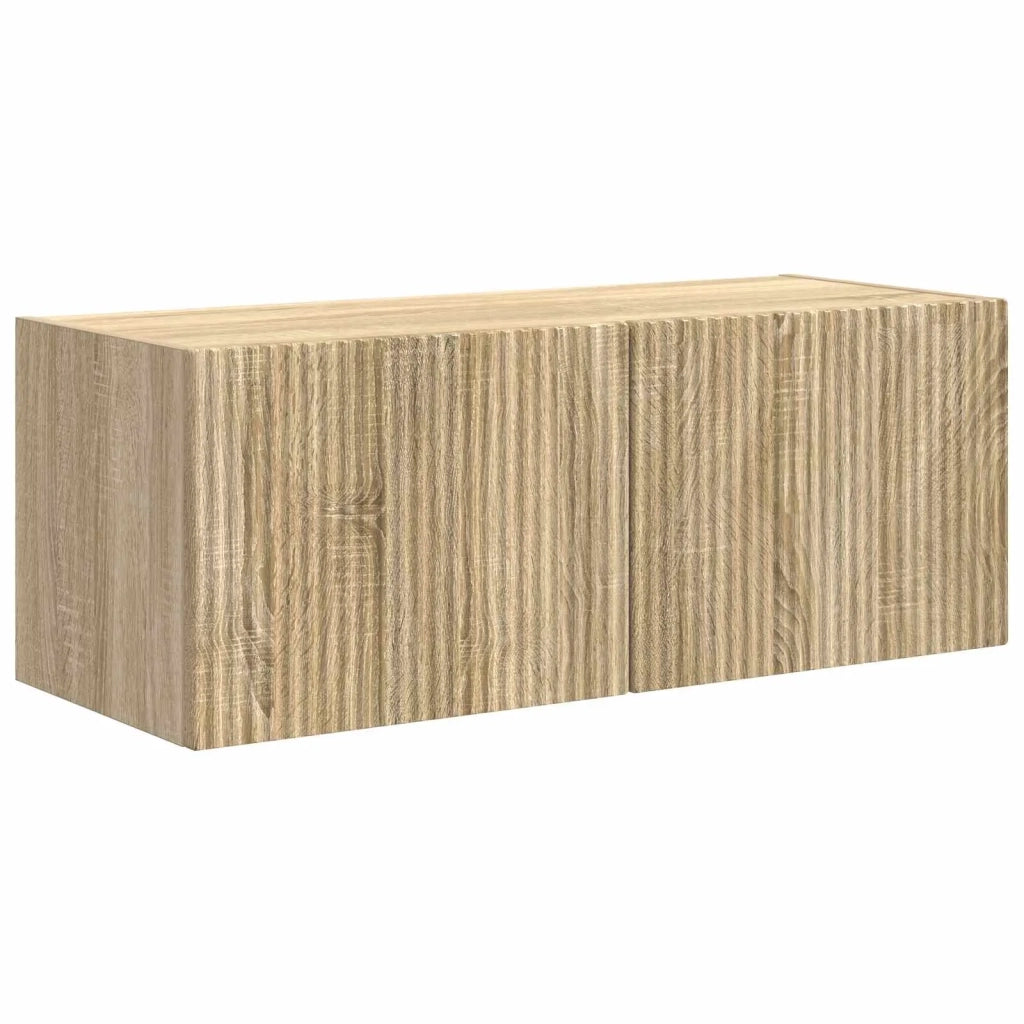 Set di Mobiletto da TV a Parete 4 pcs Rovere Sonoma