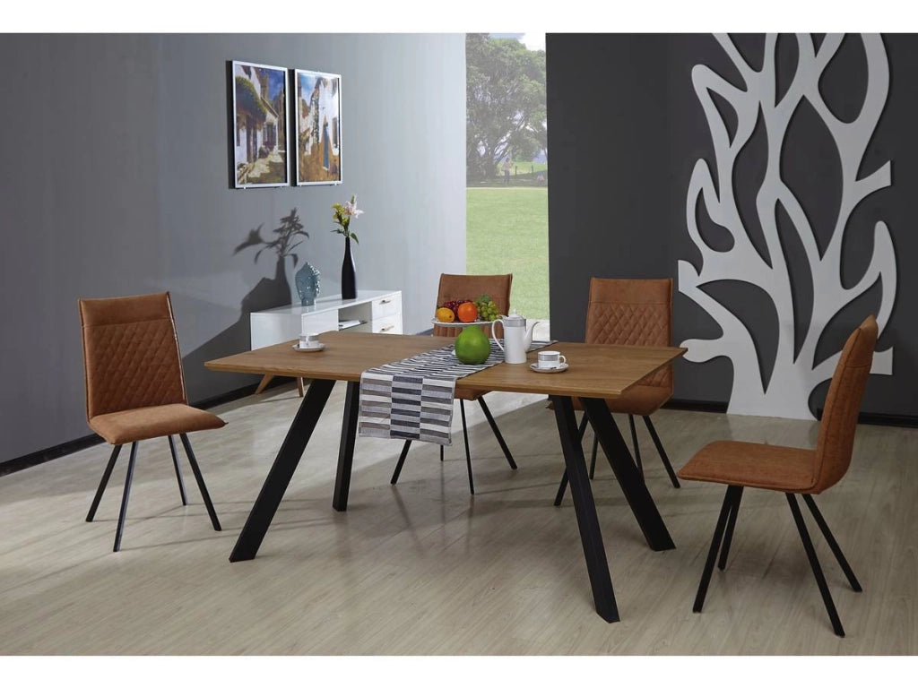 Tavolo da pranzo "Manhattan" Rovere / Nero