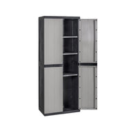 Mobile Armadio Tuttipiani in Resina Bios Midi Warm Grey Black 65 x 37 x 165 cm