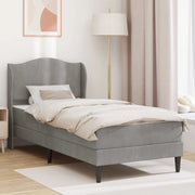 Struttura del letto-Giroletto Grigio Chiaro 80 x 200 cm Velluto 164493