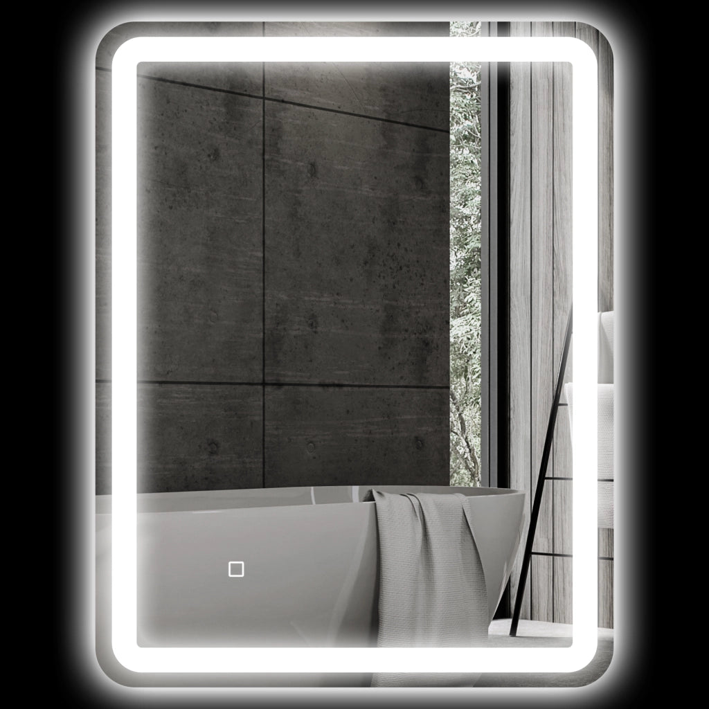 Specchio da Bagno con Luci LED ¨C zephmum ¨C Bianco 70x90 cm IP44