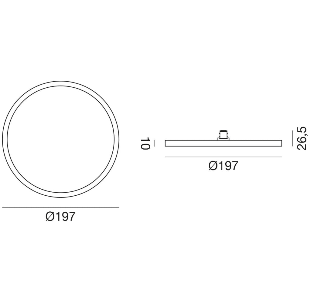 Modulo LED per Binario 48V GFA1913 15W 1200Lm 3000K Luce Diffusa in Alluminio Nickel - Gealuce Illuminazione Tecnica Professionale