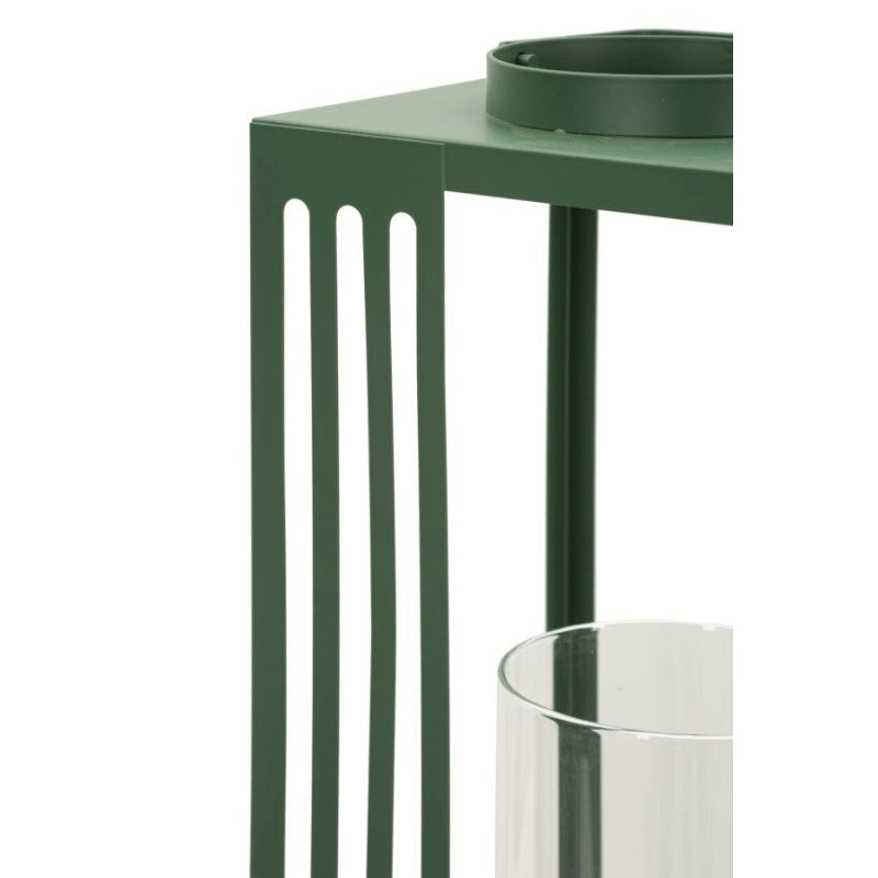 Lanterne Linee Coppia cm 18,3x18,3x43,5-15x15x36,5 (vetro Temperato)