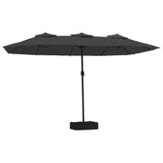 Ombrello | Parasolne a Doppia Testa con LED Antracite 449x265 cm