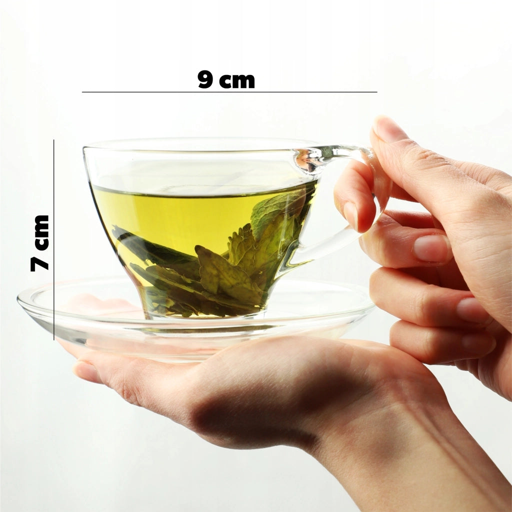 Set di 2 tazze e piattini da caffè/tè KADAX da 200 ml.