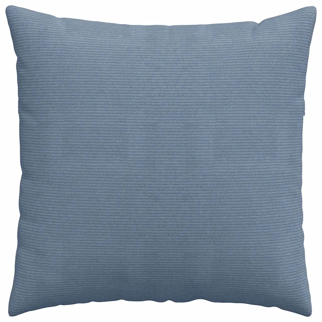 Cuscini da Divano 2 pz-Set di 2 Cuscini per Sofa Blu 80 x 80 cm Tessuto in Cords 923102