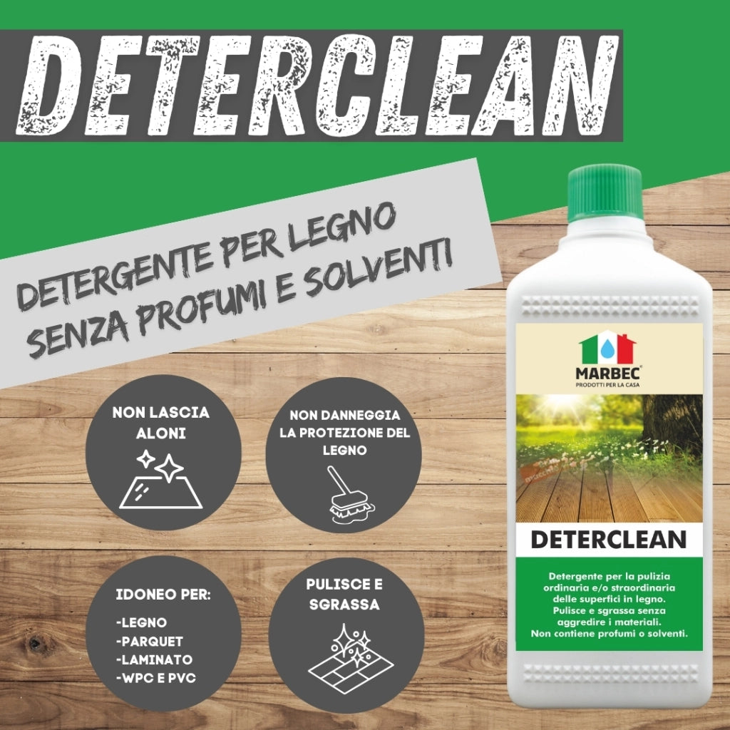 Detergente per pavimenti in legno DETERCLEAN   5LT