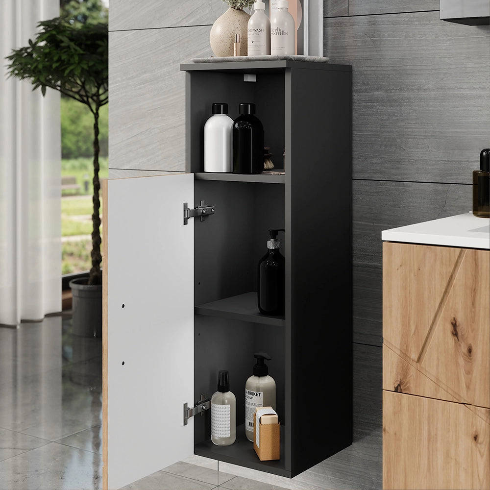Vicco Mobiletto midi Antracite/Artisan 30 x 93 cm con 1 porta