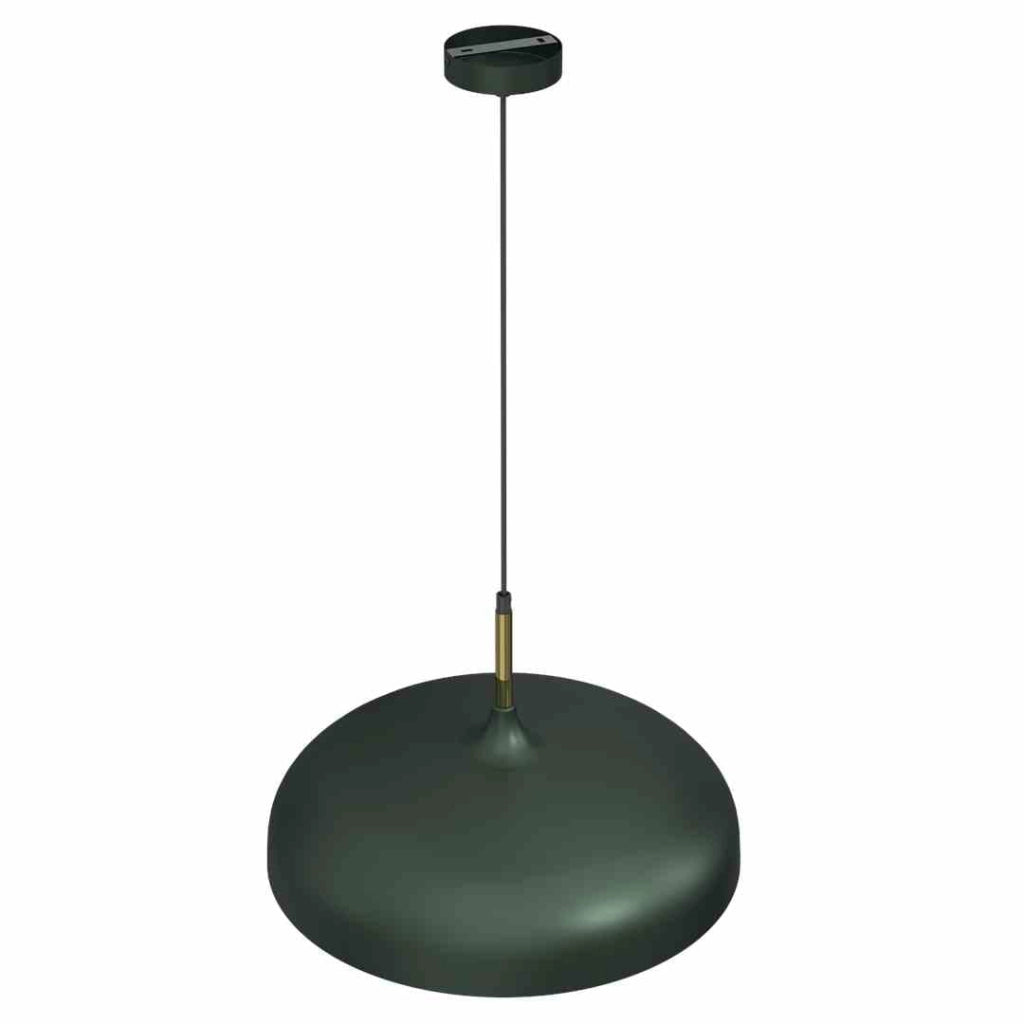 Lampadario a sospensione Milagro Lincoln verde oro Ø45