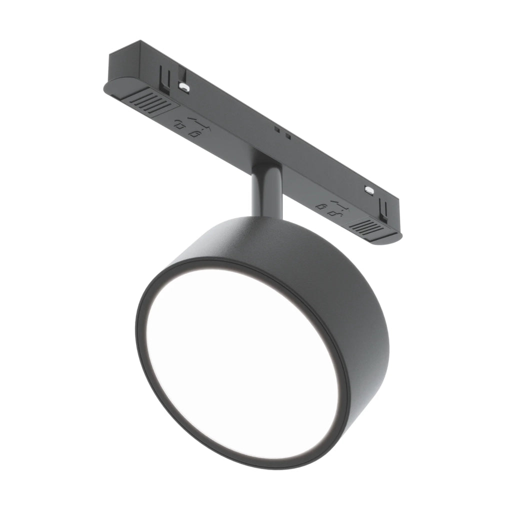 Maytoni Faretto Moderna Exility Rado 1 luce LED integrato nero alluminio diffusore opaco