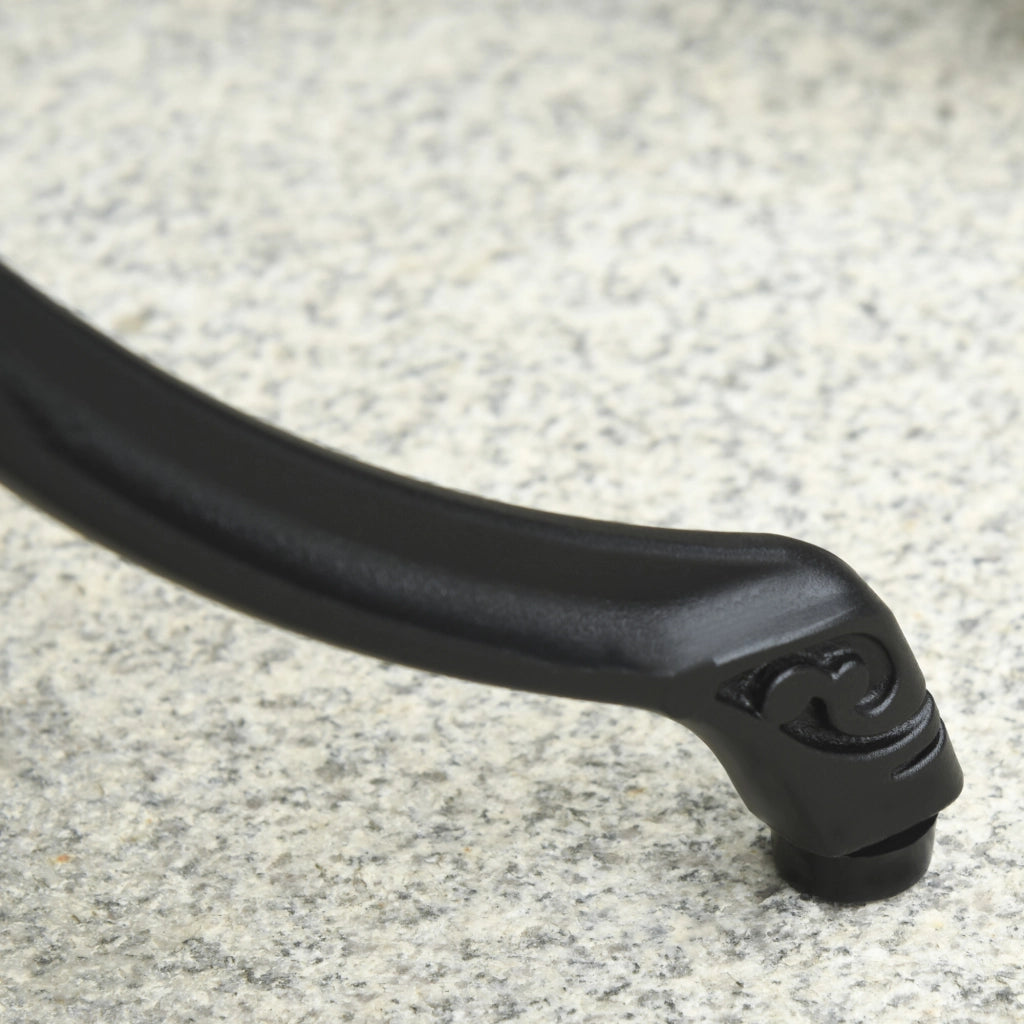 Bistro set da 3 pezzi in alluminio nero con tavolo rotondo e 2 sedie pieghevoli per esterni