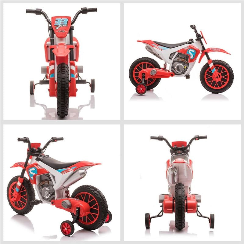MOTO DA CROSS ELETTRICA PER BAMBINI DA 3 - 5 ANNI ROSSA