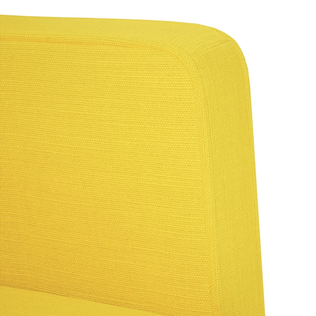 Divano Sedia con Braccioli-Poltrona-Sofa Relax Giallo Chiaro 53 cm in Tessuto