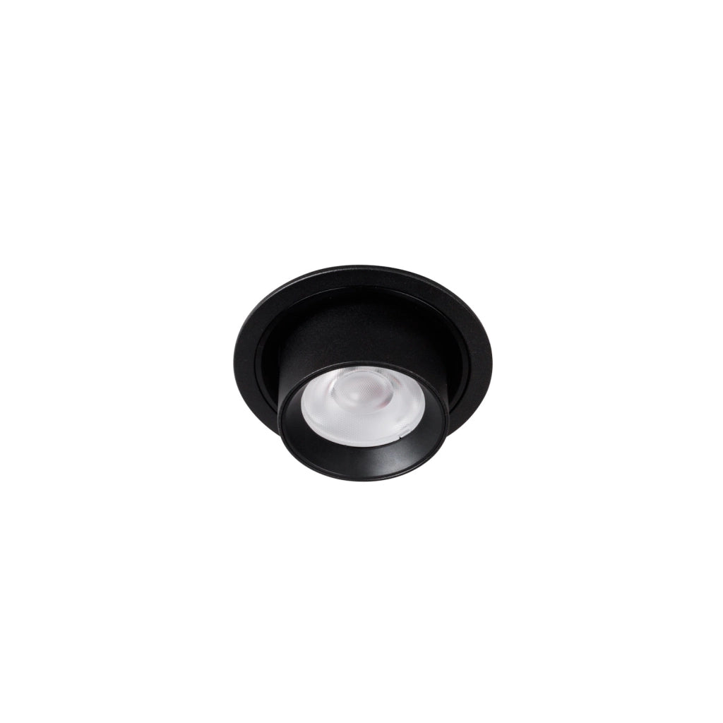 Faretto incasso tondo nero orientabile LED 9W Maxlight