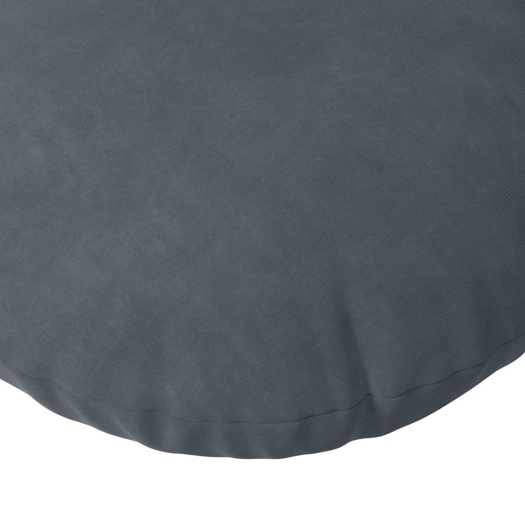 Cuscini per Seduta 2 pcs Grigio scuro Ø 40 x 13 cm Velluto 42014249