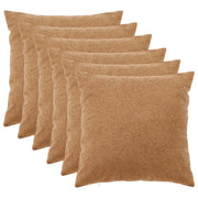 Federa 6 pcs HEERLEN Beige 80 x 80 cm Bouclé 913616