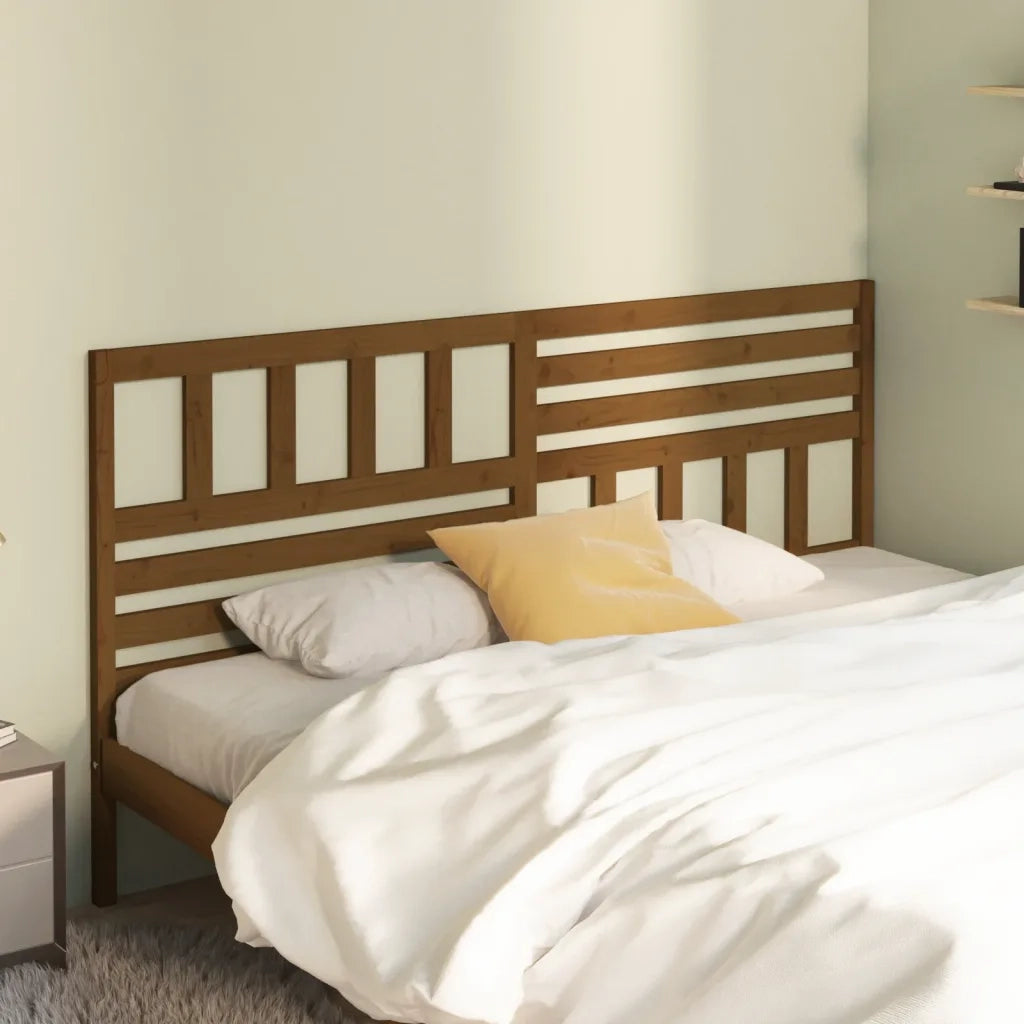 Testiera | Testata per Letto ambra 206x4x100 cm in Legno Massello di Pino