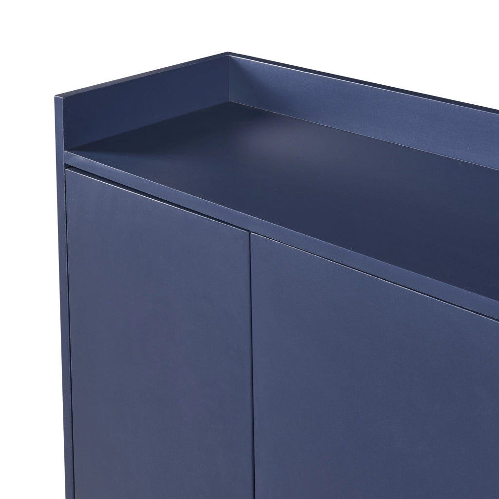 Credenza Moderna 4 Ante senza Maniglie ¨C MINIMAL ¨C Blu Navy