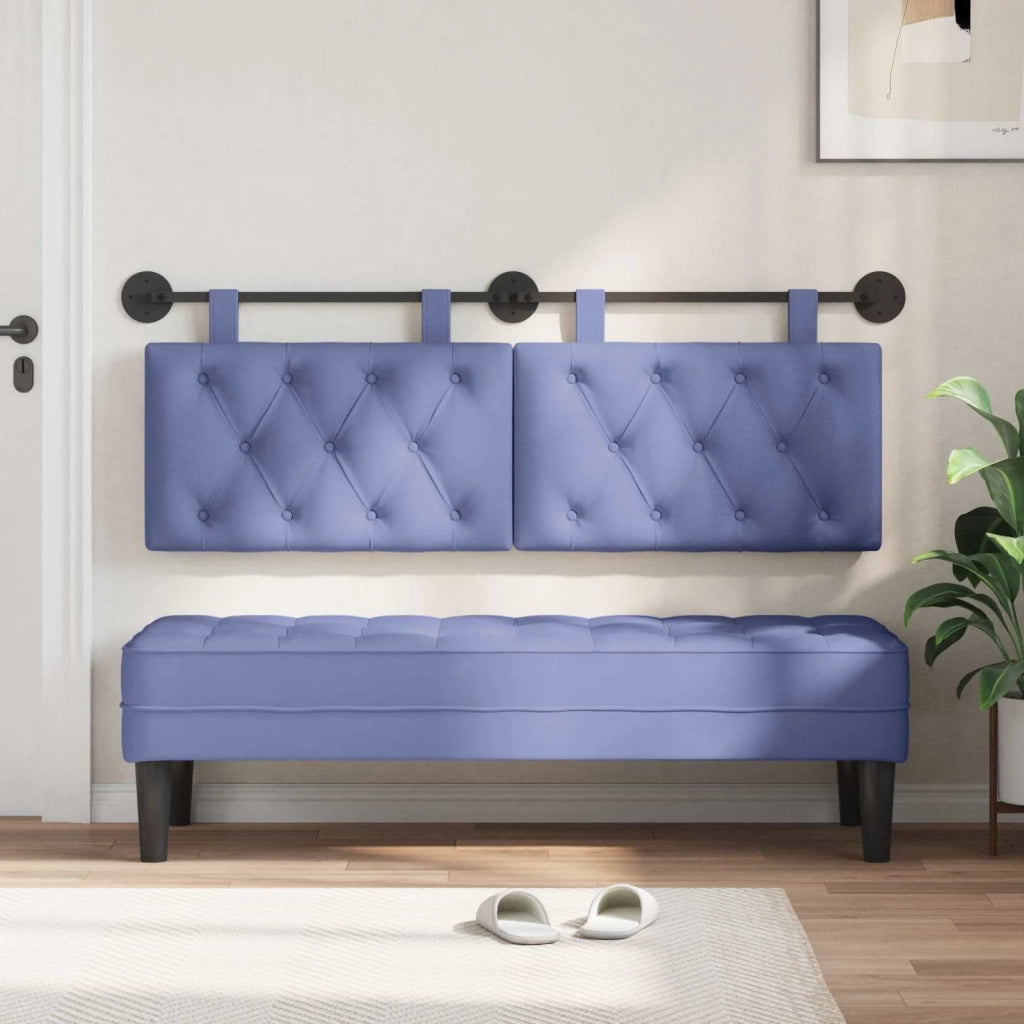 Testiera | Testata sospesa Blu jeans Tessuto