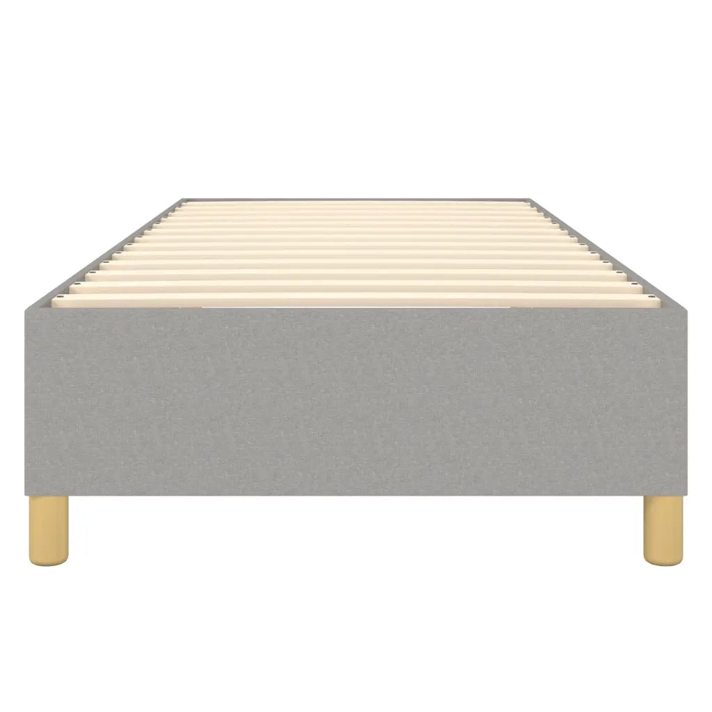 Letto singolo | Letto per adulti | Struttura Letto a Rete a Molle Grigio Chiaro 90x190 cm Tessuto