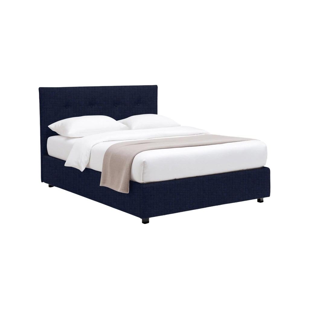 Ripon, Letto Singolo Sfoderabile Made in Italy, Viola Scuro