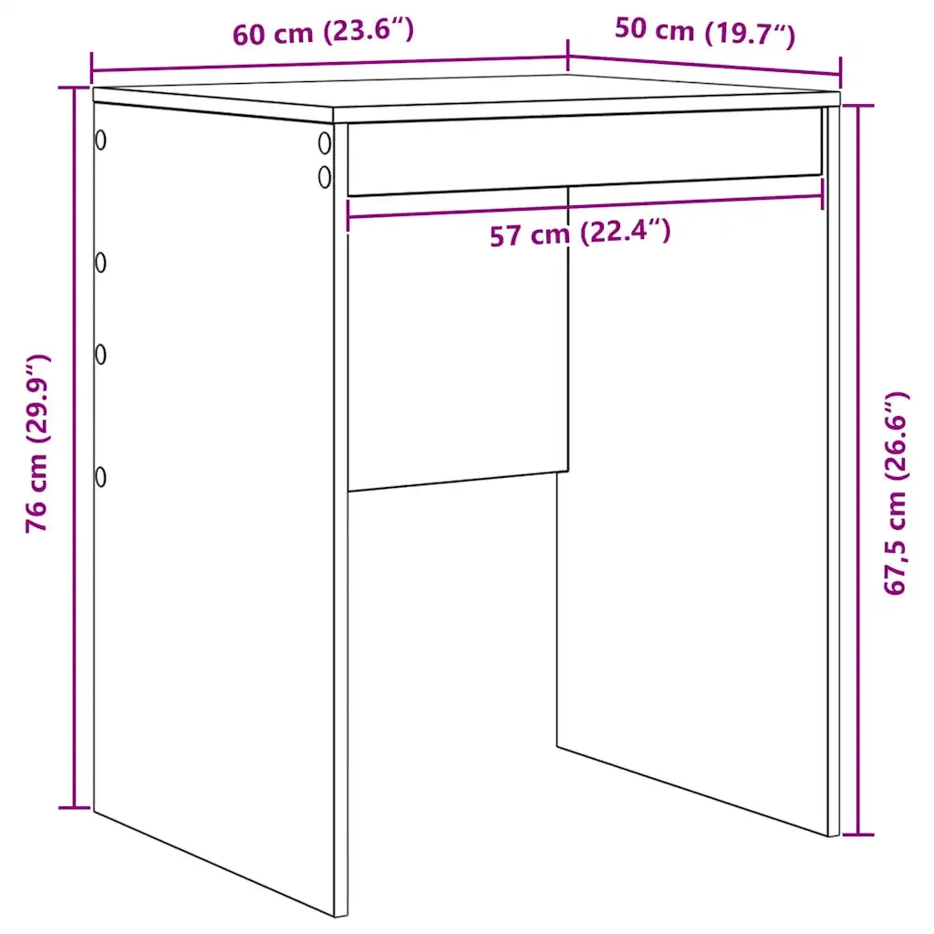 Scrivania Legno vecchio 60 x 50 x 76 cm 869416