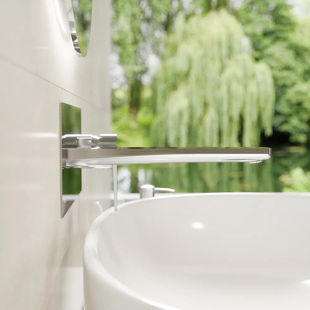 Set miscelatori: lavabo ad incasso bidet senza scarico e incasso doccia c/deviatore cromato | Jane